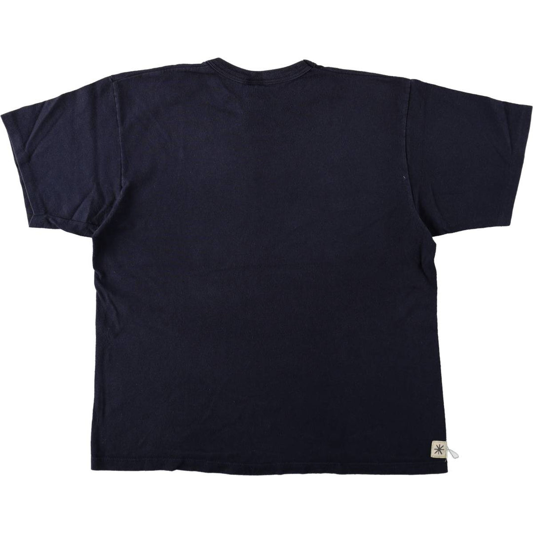 90'S Champion Short-Sleeve Logo T-Shirt, Made in USA, Men's Size L (Equivalent), Vintage cotton black type Vintage Second Hand