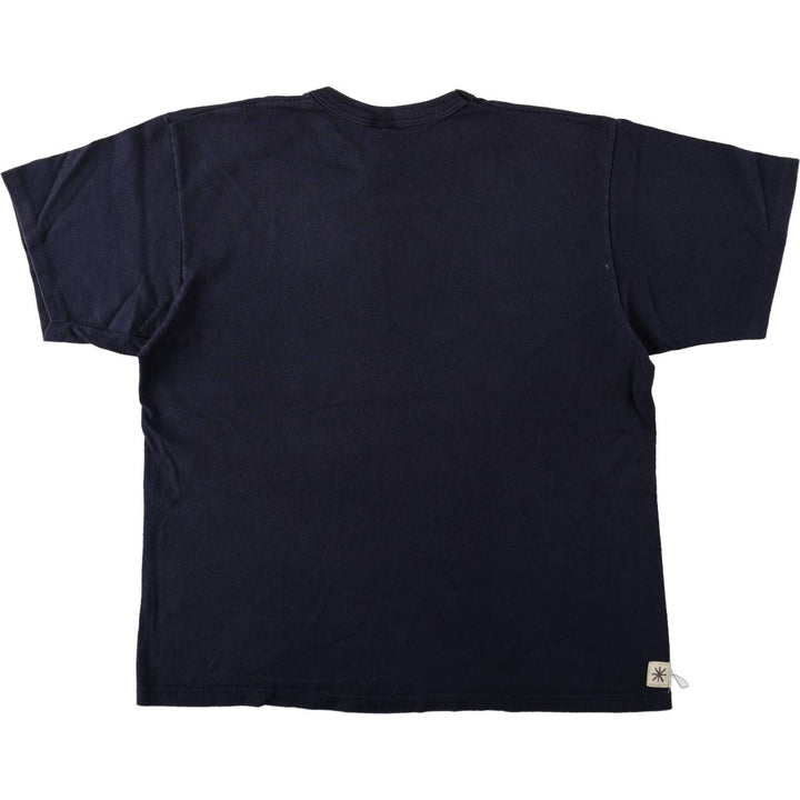 90'S Champion Short-Sleeve Logo T-Shirt, Made in USA, Men's Size L (Equivalent), Vintage cotton black type Vintage Second Hand