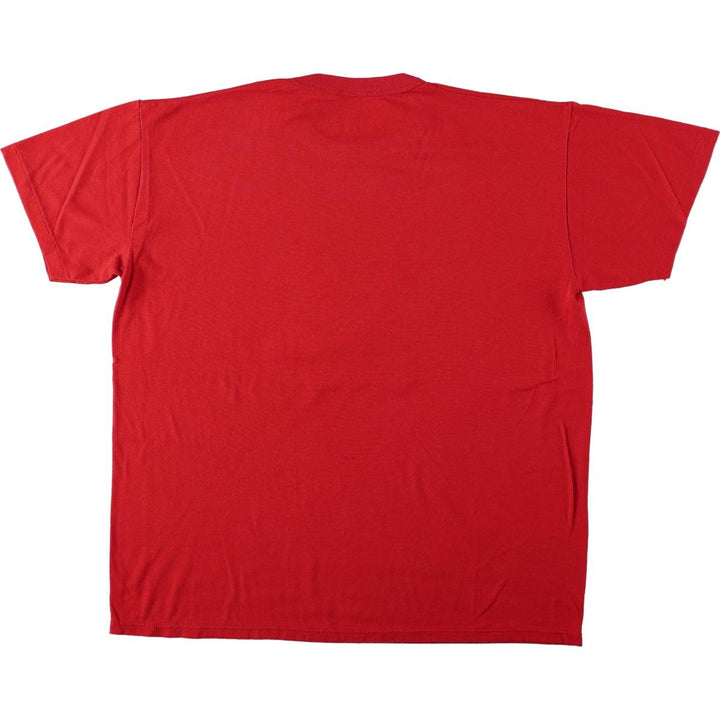 90'S Russell Athletic College T-Shirt, Made in USA, Men's XL equivalent, Vintage cotton red type Vintage Second Hand