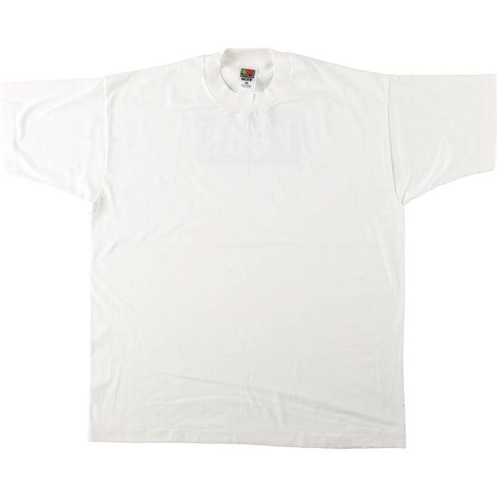 2000'S Fruit of the Loom Keds Advertising T-Shirt, Men's XL equivalent, Back Print cotton white type Vintage Second Hand