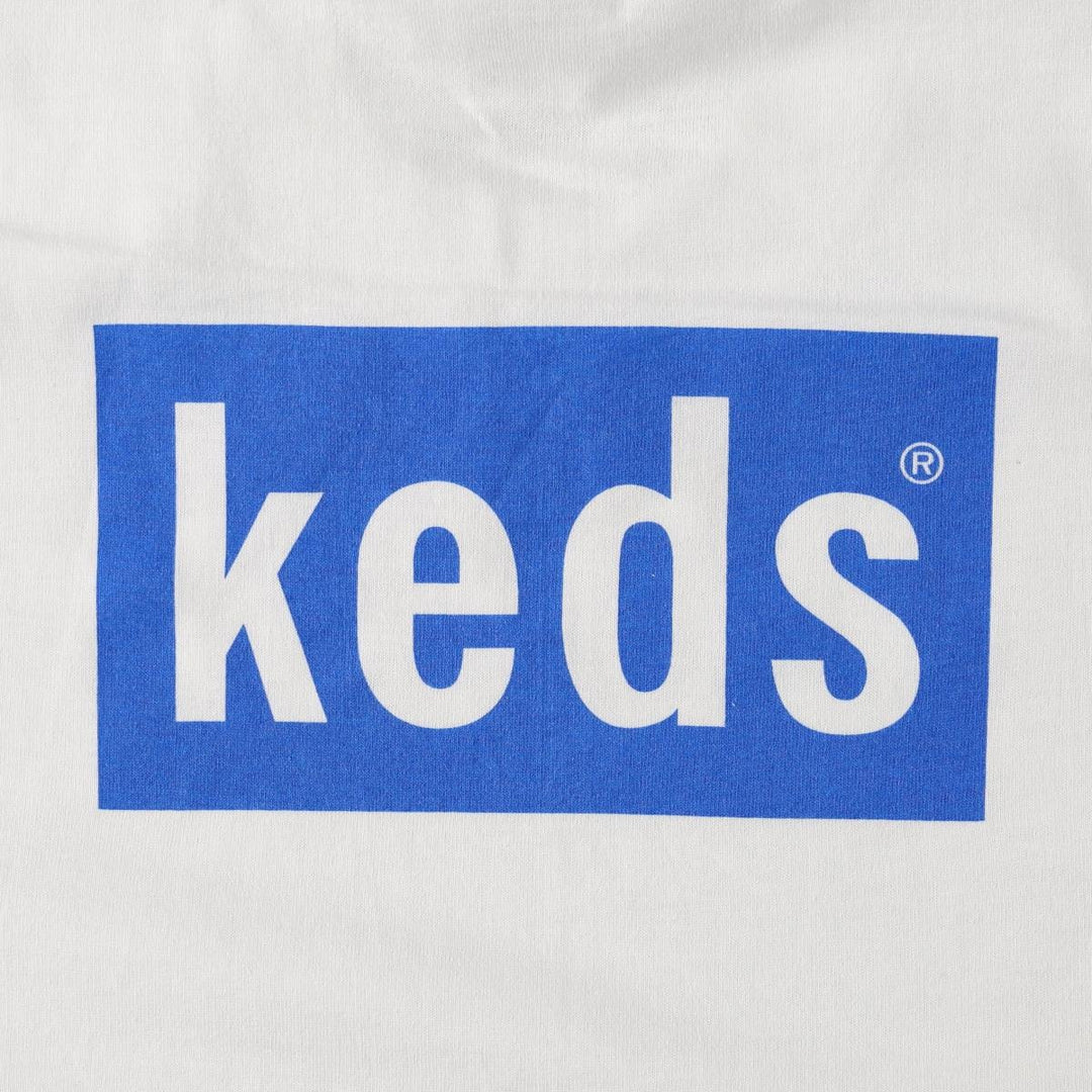 2000'S Fruit of the Loom Keds Advertising T-Shirt, Men's XL equivalent, Back Print cotton white type Vintage Second Hand
