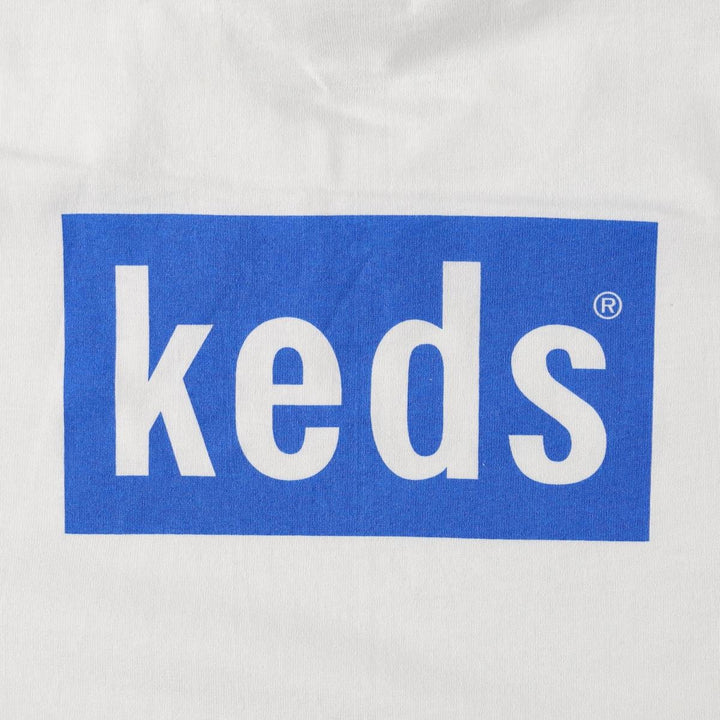 2000'S Fruit of the Loom Keds Advertising T-Shirt, Men's XL equivalent, Back Print cotton white type Vintage Second Hand