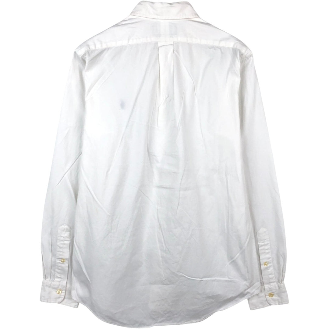 Ralph Lauren CUSTOM FIT long sleeve button down shirt, men's size M cotton white type Vintage Second Hand