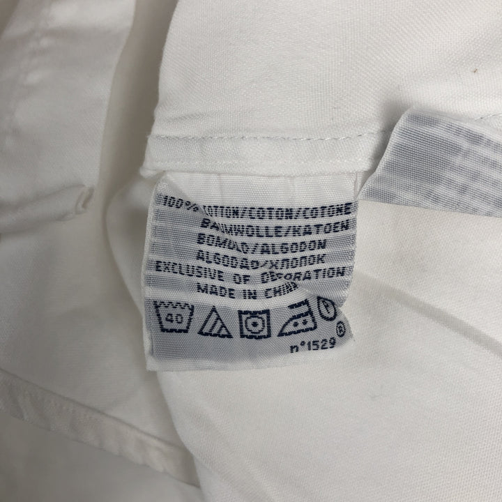Ralph Lauren CUSTOM FIT long sleeve button down shirt, men's size M cotton white type Vintage Second Hand