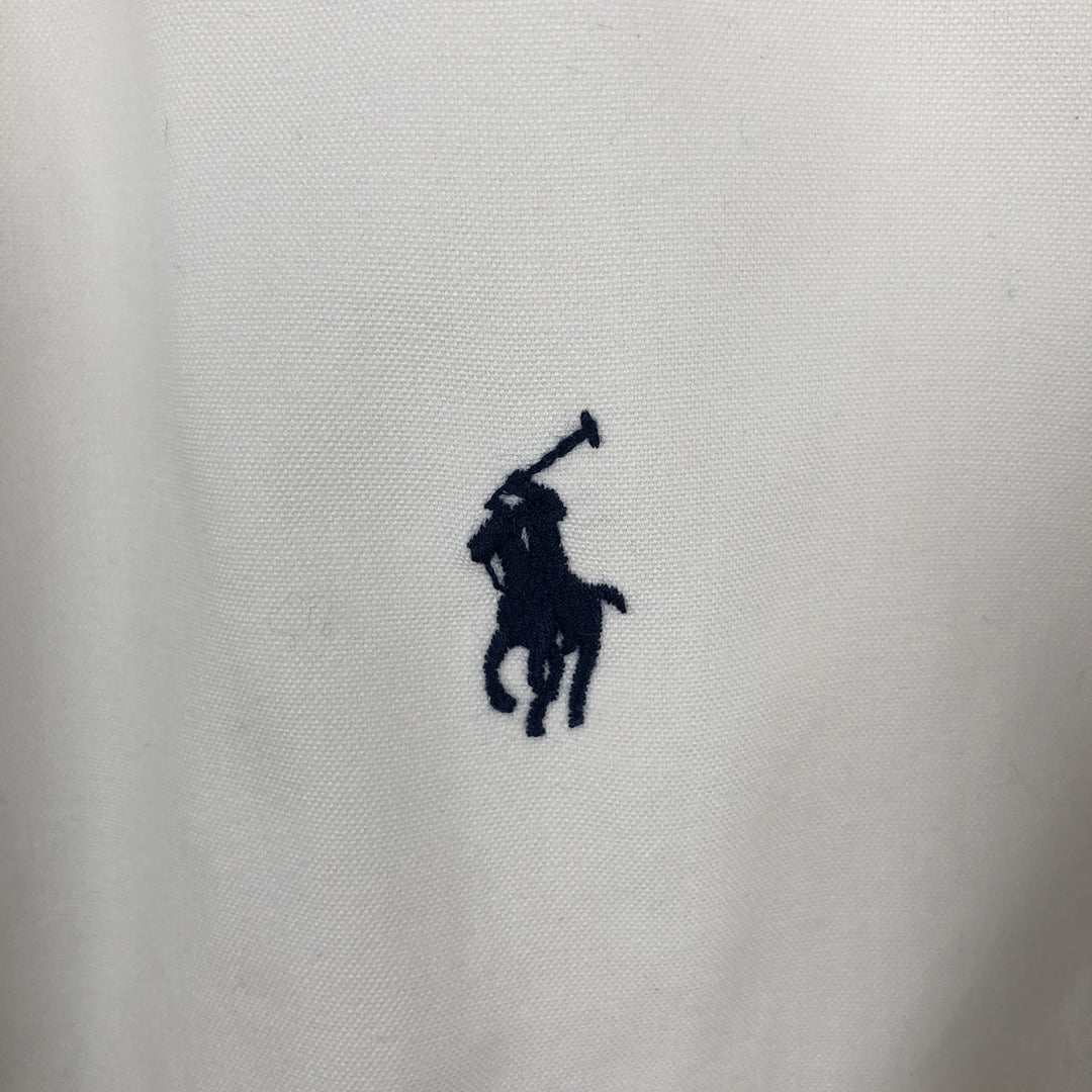 Ralph Lauren CUSTOM FIT long sleeve button down shirt, men's size M cotton white type Vintage Second Hand