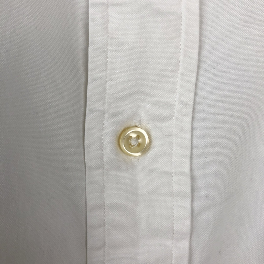 Ralph Lauren CUSTOM FIT long sleeve button down shirt, men's size M cotton white type Vintage Second Hand