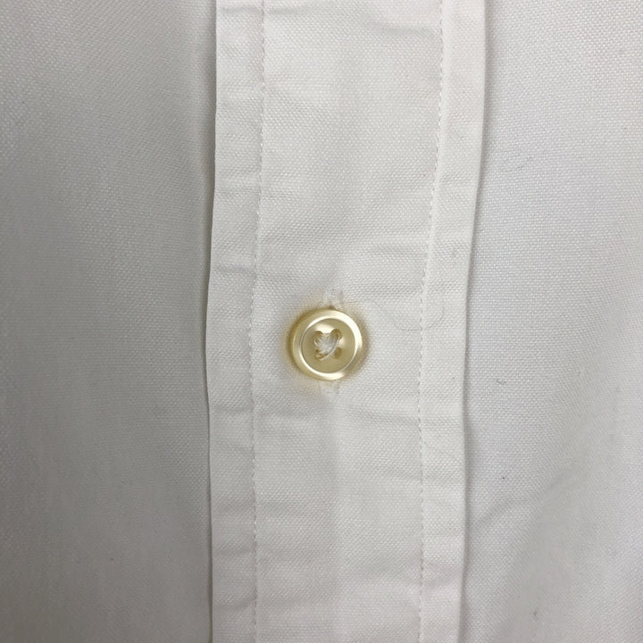 Ralph Lauren CUSTOM FIT long sleeve button down shirt, men's size M cotton white type Vintage Second Hand
