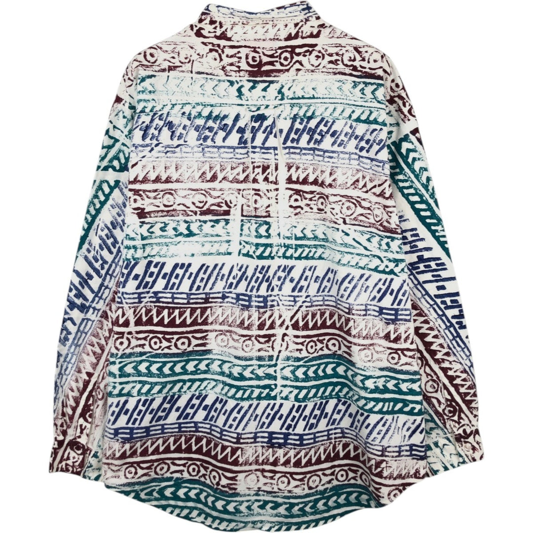 Levi's SHIRTS FOR JEANS All-over print long-sleeve button-down check shirt, men's size L (approx.) cotton multicolor Vintage Second Hand