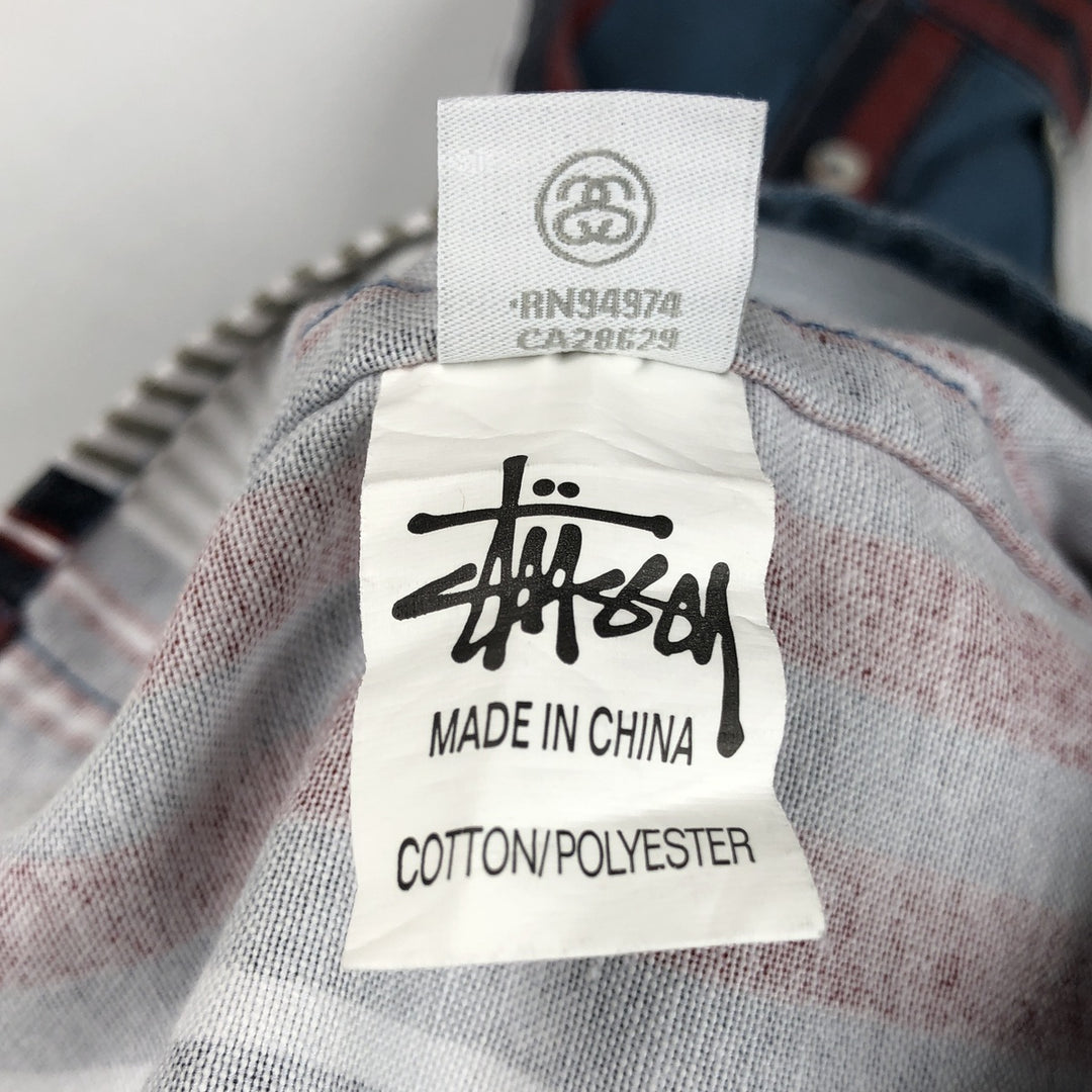 ~2000'S Stussy Stripe Pattern Long-Sleeve Cotton Stripe Shirt, Men's Size XL (approx.) cotton multicolor Vintage Second Hand