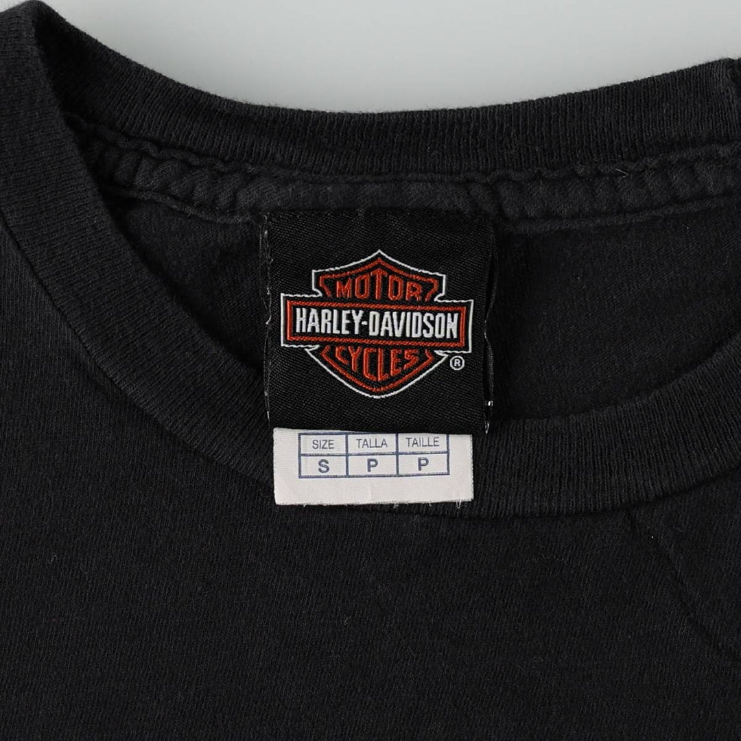 Harley-Davidson Motorcycle Bike T-shirt, Men's Size S cotton black type Vintage Second Hand