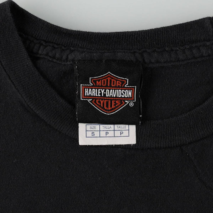 Harley-Davidson Motorcycle Bike T-shirt, Men's Size S cotton black type Vintage Second Hand