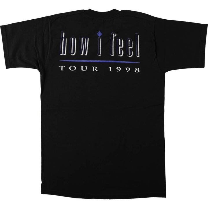 90'S Fruit of the Loom Heavy Cotton Terry Clark Band T-Shirt, Men's Size M (Equivalent), Vintage cotton black type Vintage Second Hand