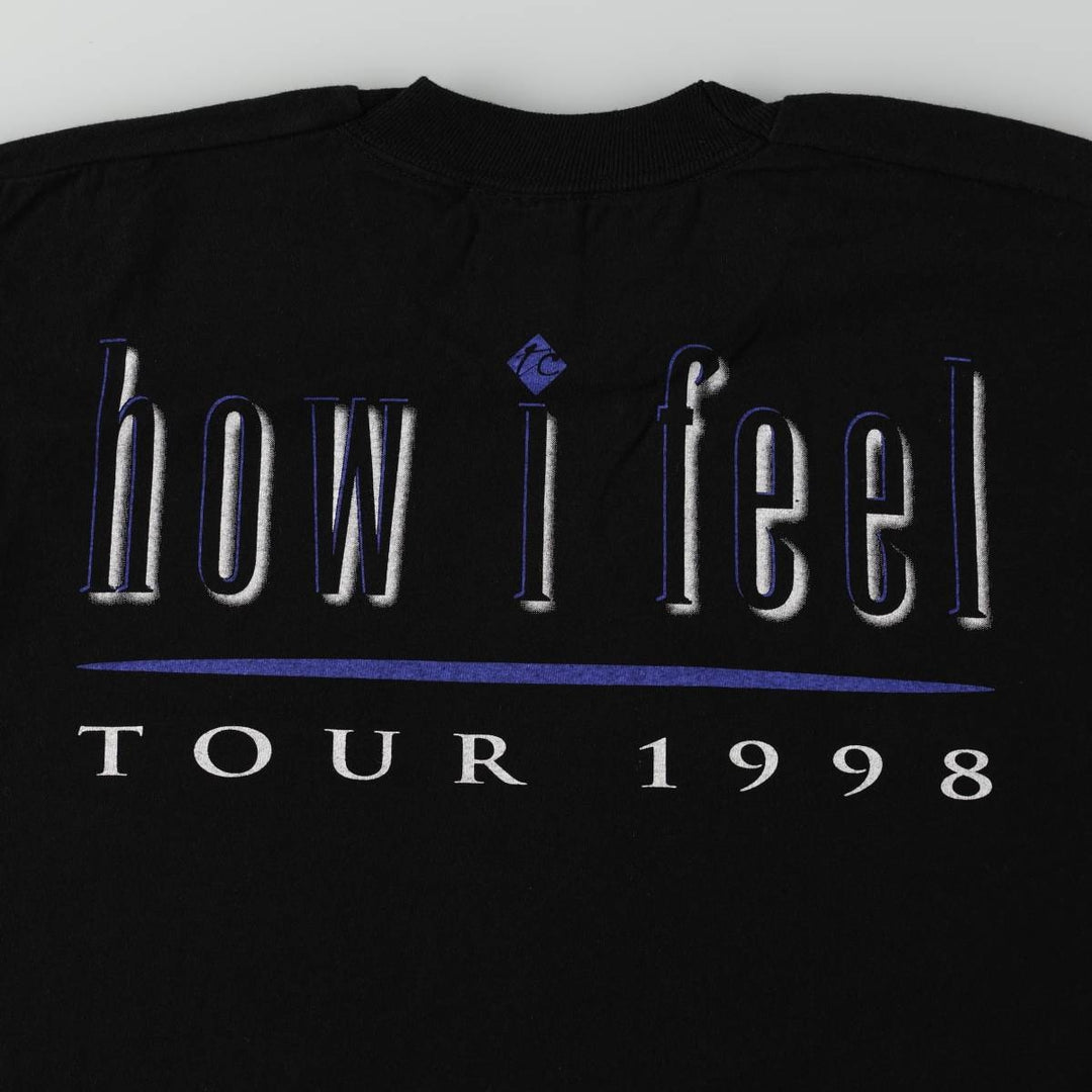 90'S Fruit of the Loom Heavy Cotton Terry Clark Band T-Shirt, Men's Size M (Equivalent), Vintage cotton black type Vintage Second Hand