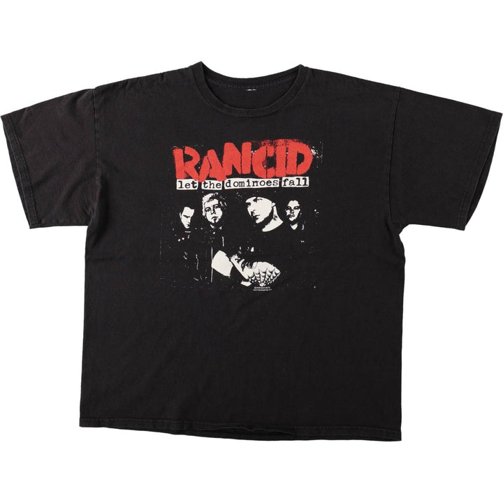 2000'S RANCID band t-shirt, men's size XL equivalent. unclear black type Vintage Second Hand