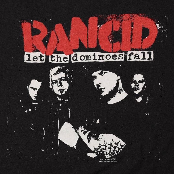 2000'S RANCID band t-shirt, men's size XL equivalent. unclear black type Vintage Second Hand