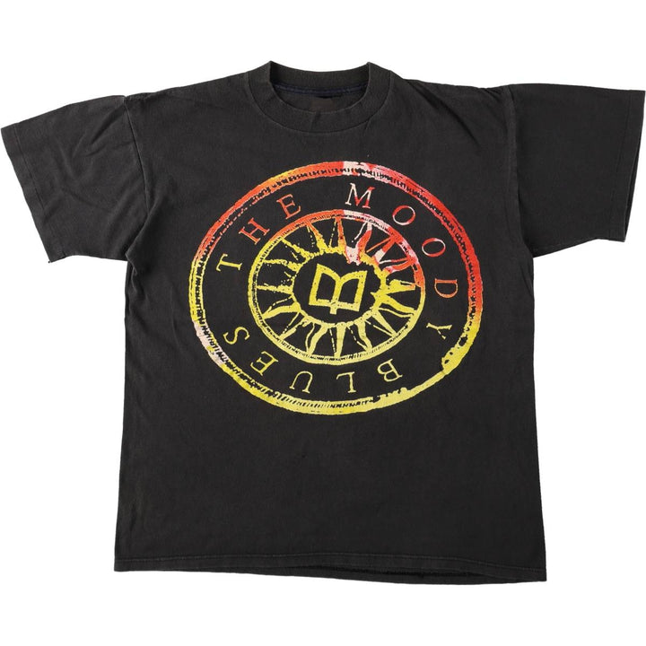 THE MOODY BLUES band t-shirt, men's size XL. unclear black type Vintage Second Hand