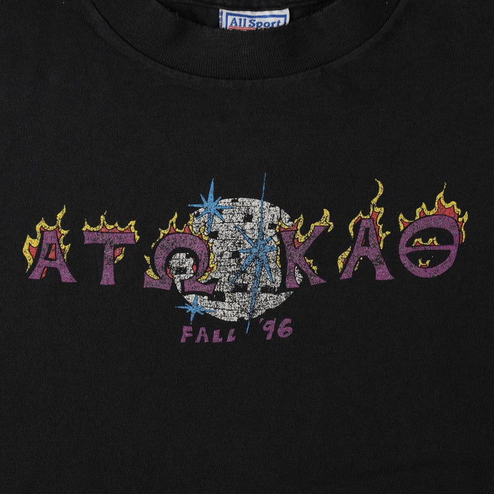 ALL SPORT DISCO INFERNO Band T-Shirt, Made in USA, Men's XL equivalent. cotton black type Vintage Second Hand