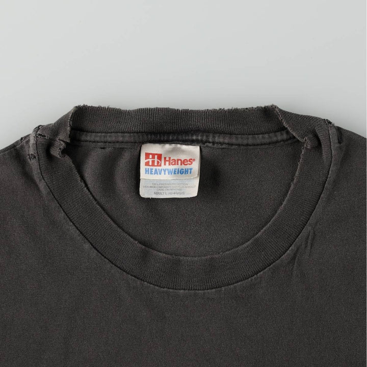 Hanes HEAVYWEIGHT AFI Band T-shirt (Men's size L) cotton Charcoal Vintage Second Hand