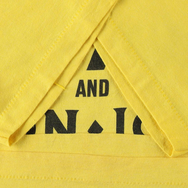 Screen Stars BEST Bon Jovi Band T-Shirt, Made in USA, Men's XL equivalent. cotton yellow type Vintage Second Hand