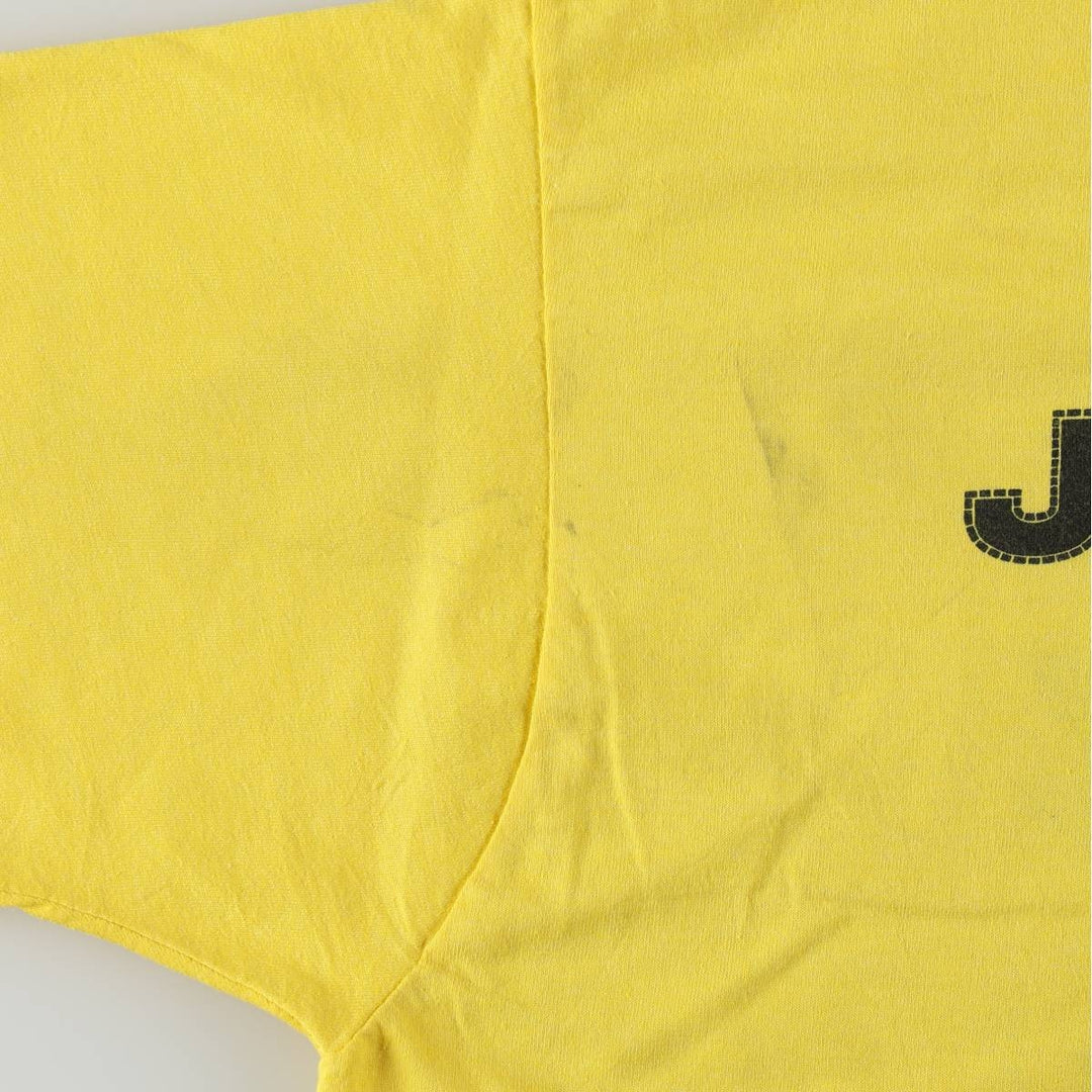 Screen Stars BEST Bon Jovi Band T-Shirt, Made in USA, Men's XL equivalent. cotton yellow type Vintage Second Hand