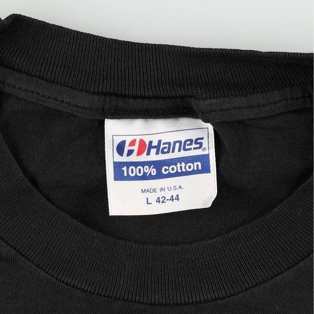 90'S Hanes Sting Band T-Shirt, Made in USA, Men's Size L (approx.), Vintage cotton black type Vintage Second Hand