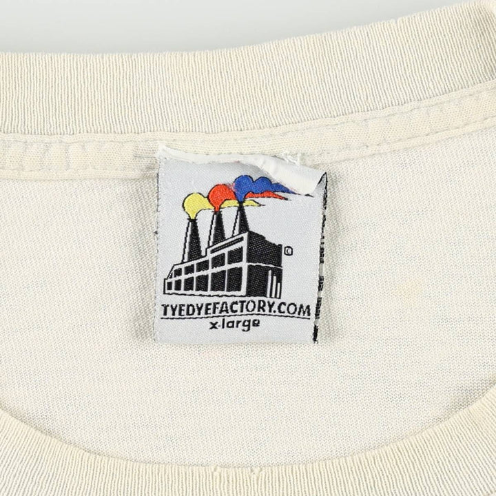 2000'S TyeDyeFactory.com Allman Brothers Band Tie-Dye Pattern Band T-Shirt, Made in USA, Men's XL equivalent. cotton white type Vintage Second Hand