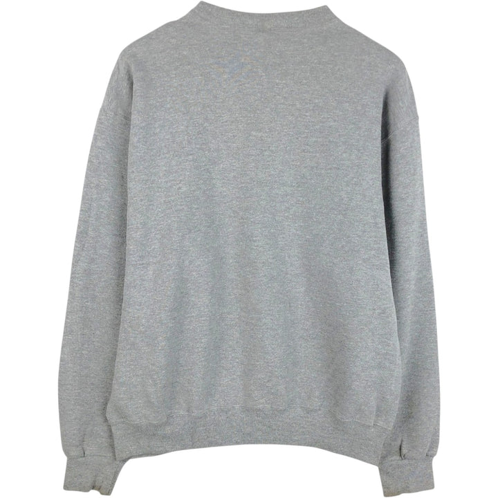 90'S Russell plain blank sweatshirt, sweatshirt, men's size L, vintage polyester gray type Vintage Second Hand