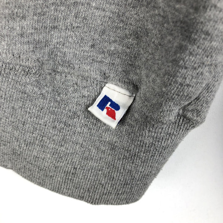 90'S Russell plain blank sweatshirt, sweatshirt, men's size L, vintage polyester gray type Vintage Second Hand