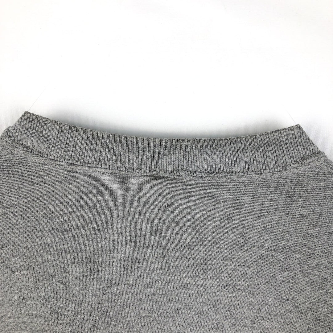 90'S Russell plain blank sweatshirt, sweatshirt, men's size L, vintage polyester gray type Vintage Second Hand