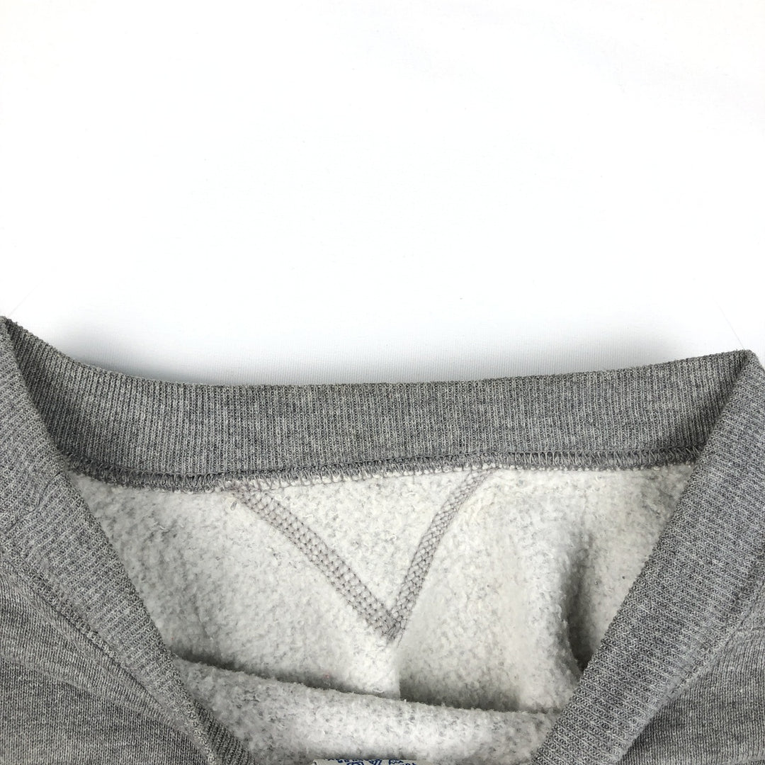 90'S Russell plain blank sweatshirt, sweatshirt, men's size L, vintage polyester gray type Vintage Second Hand