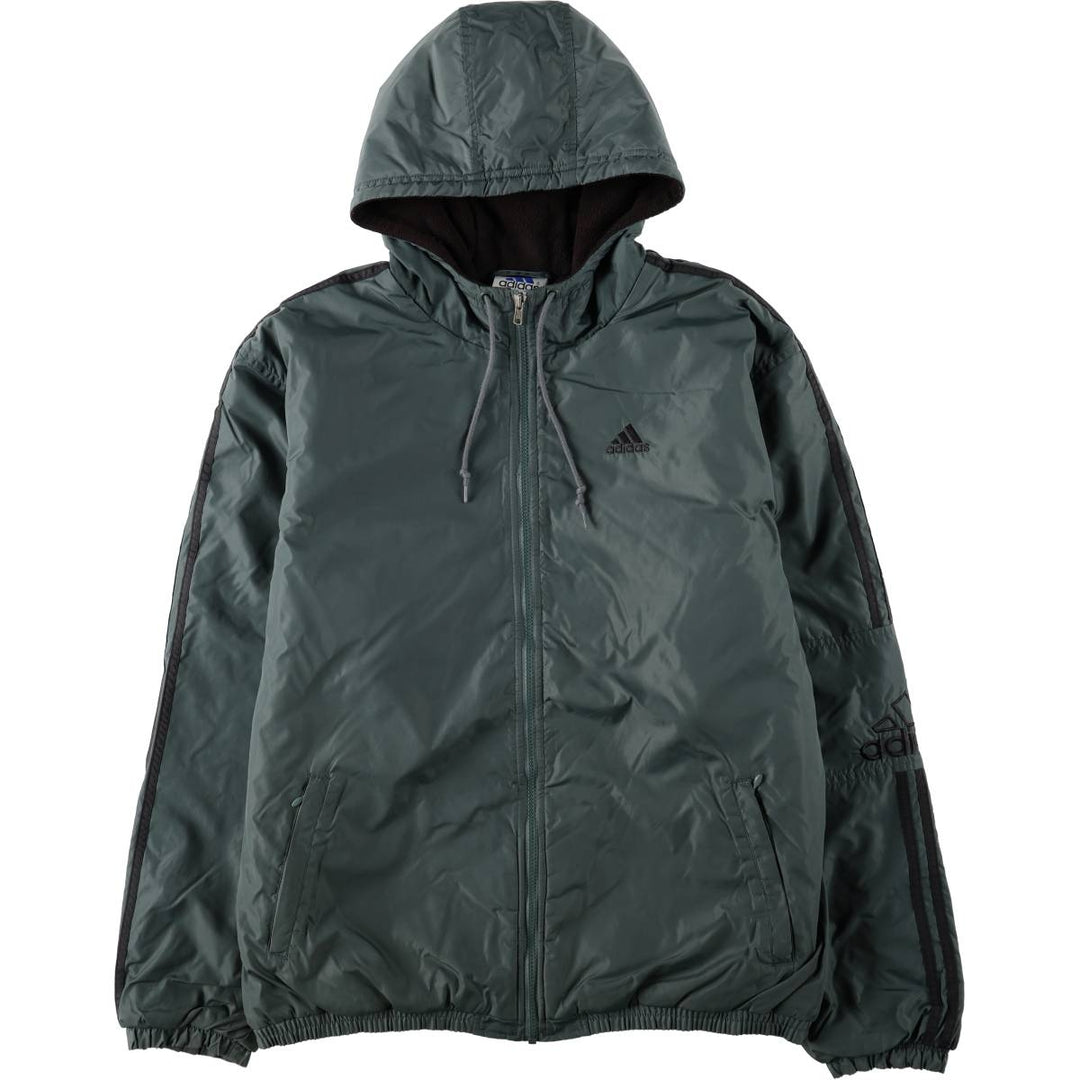 2000'S Adidas nylon parka, men's size L (approx.) Nylon gray type Vintage Second Hand