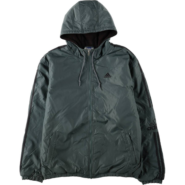 2000'S Adidas nylon parka, men's size L (approx.) Nylon gray type Vintage Second Hand