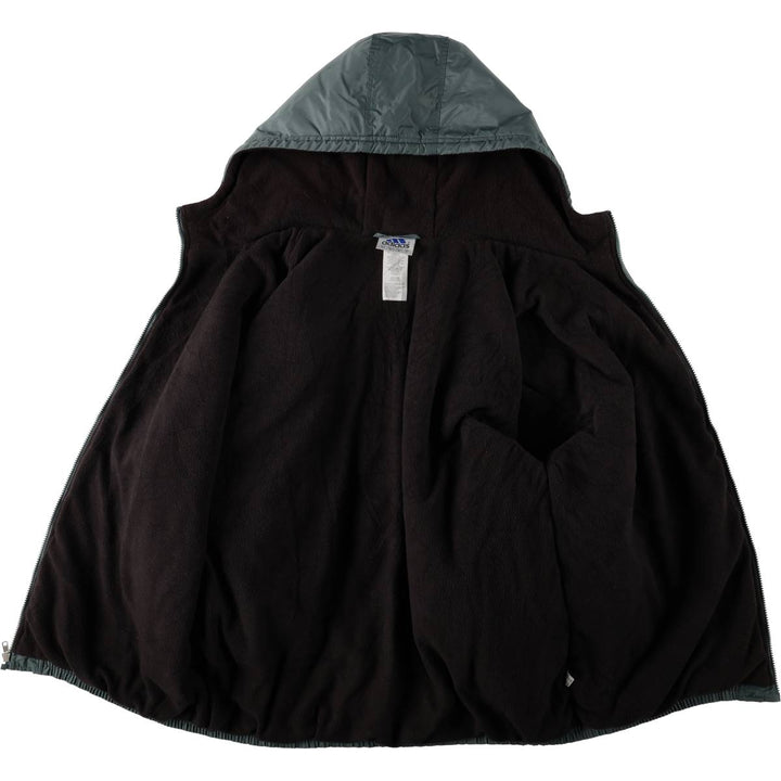 2000'S Adidas nylon parka, men's size L (approx.) Nylon gray type Vintage Second Hand