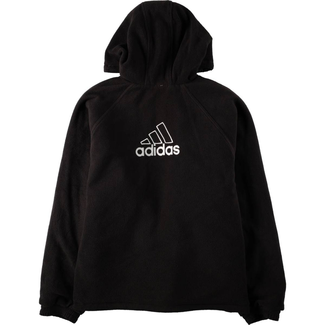 Adidas reversible padded nylon parka, men's size L (approx.) Nylon black type Vintage Second Hand