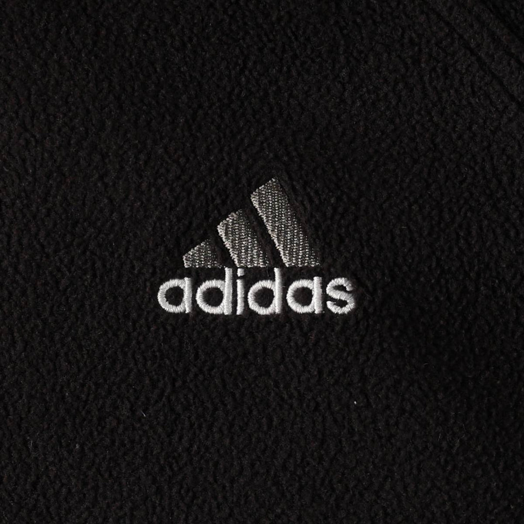 Adidas reversible padded nylon parka, men's size L (approx.) Nylon black type Vintage Second Hand