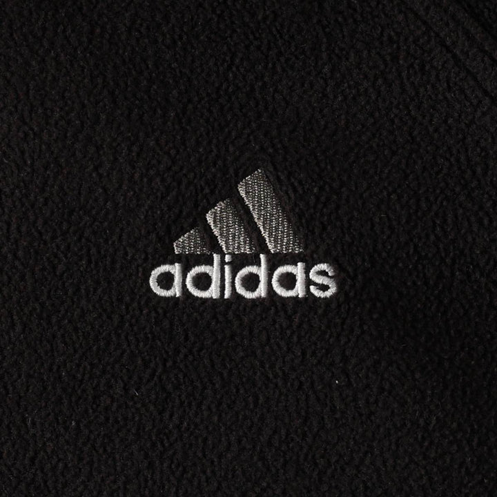 Adidas reversible padded nylon parka, men's size L (approx.) Nylon black type Vintage Second Hand