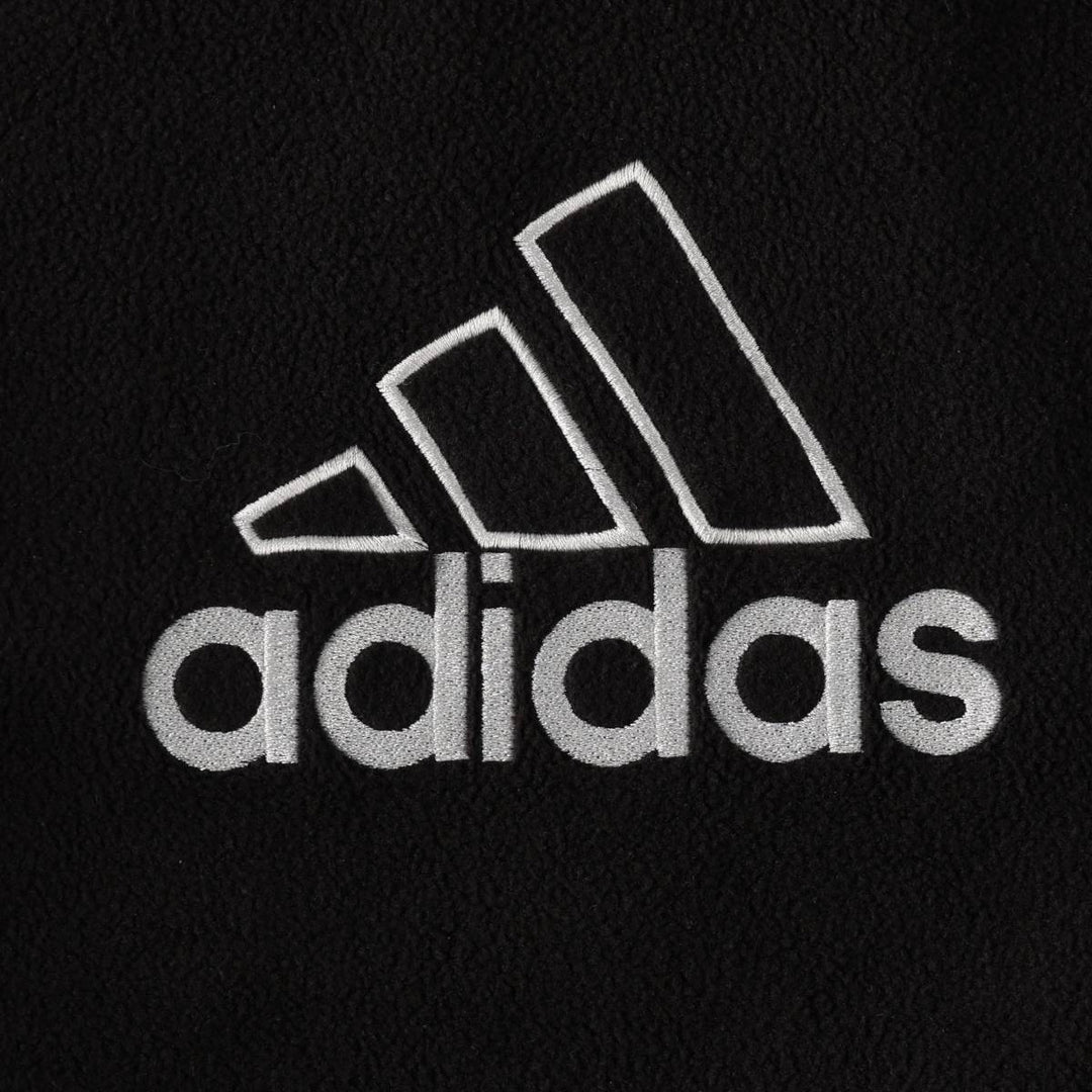Adidas reversible padded nylon parka, men's size L (approx.) Nylon black type Vintage Second Hand
