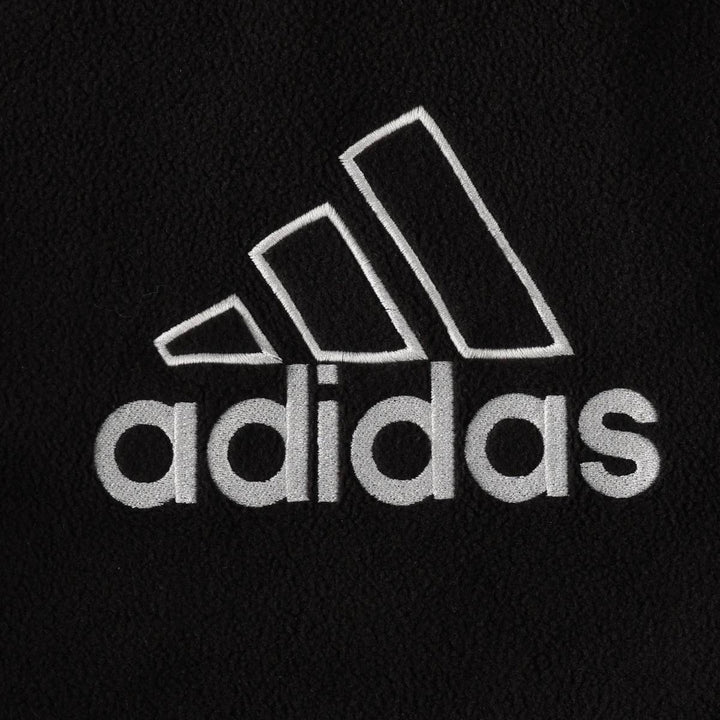 Adidas reversible padded nylon parka, men's size L (approx.) Nylon black type Vintage Second Hand