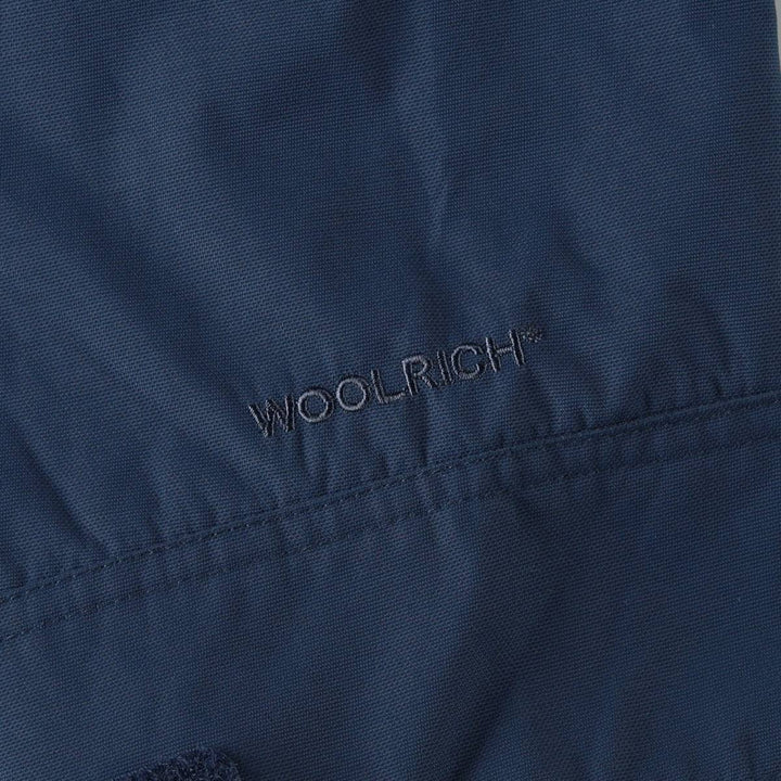 Woolrich WOOLRICH Padded Mountain Jacket Shell Jacket Puffer Jacket Men's Size L Nylon navy blue type Vintage Second Hand