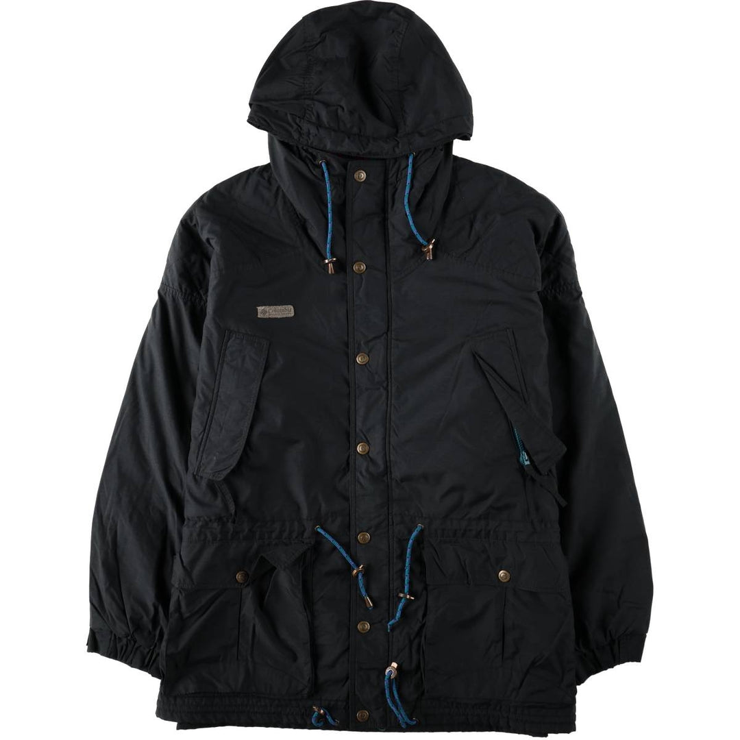 1990'S Columbia White Tag Padded Mountain Parka Shell Jacket Puffer Jacket Men's Size L Nylon black type Vintage Second Hand