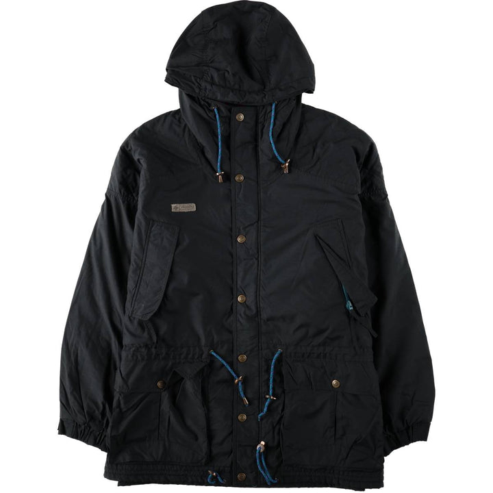 1990'S Columbia White Tag Padded Mountain Parka Shell Jacket Puffer Jacket Men's Size L Nylon black type Vintage Second Hand