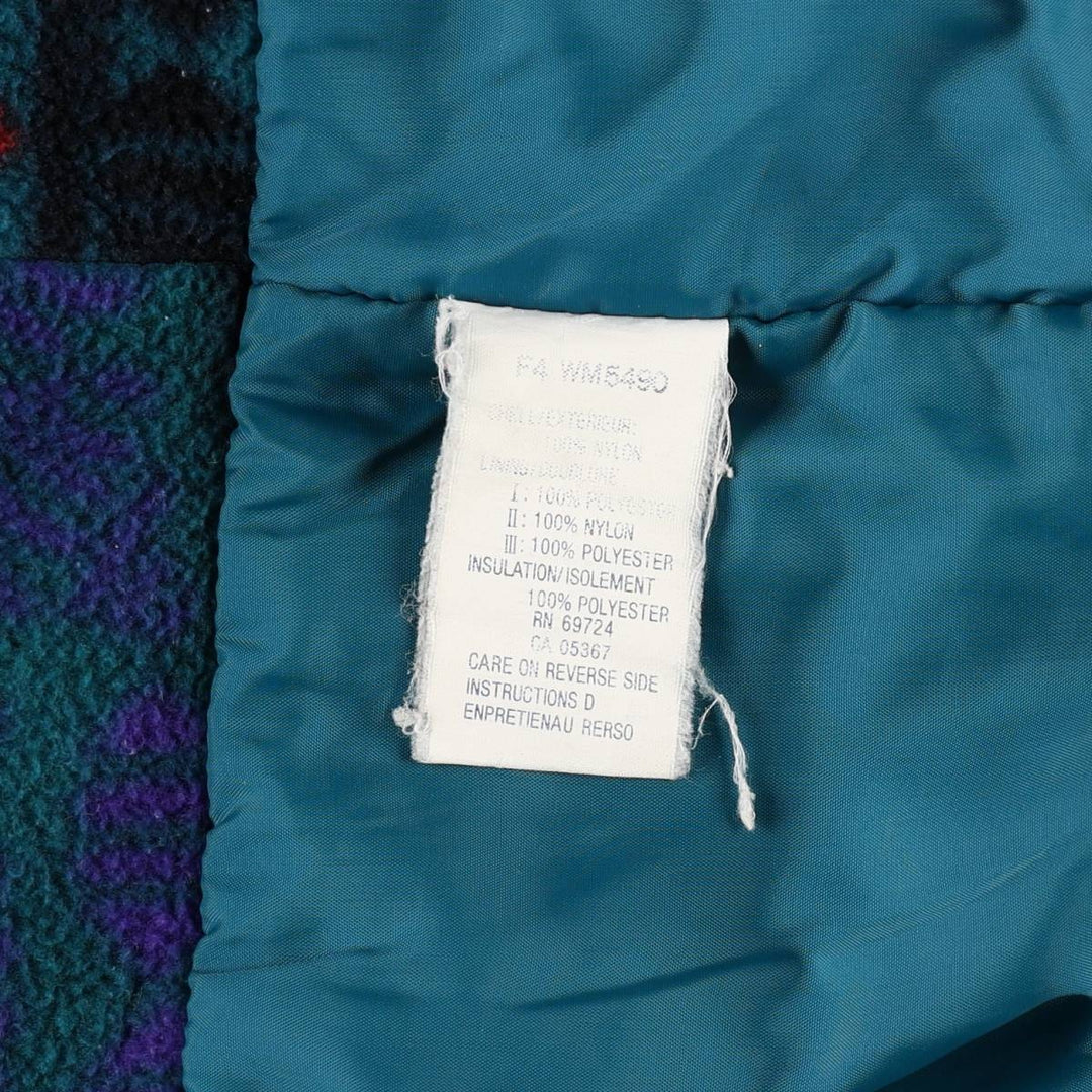 1990'S Columbia White Tag Padded Mountain Parka Shell Jacket Puffer Jacket Men's Size L Nylon black type Vintage Second Hand