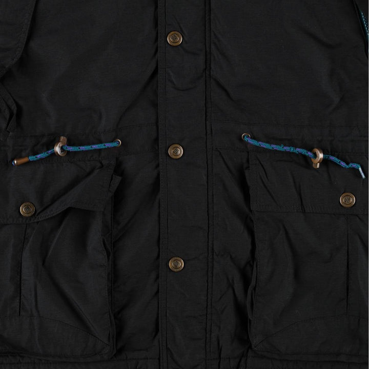 1990'S Columbia White Tag Padded Mountain Parka Shell Jacket Puffer Jacket Men's Size L Nylon black type Vintage Second Hand