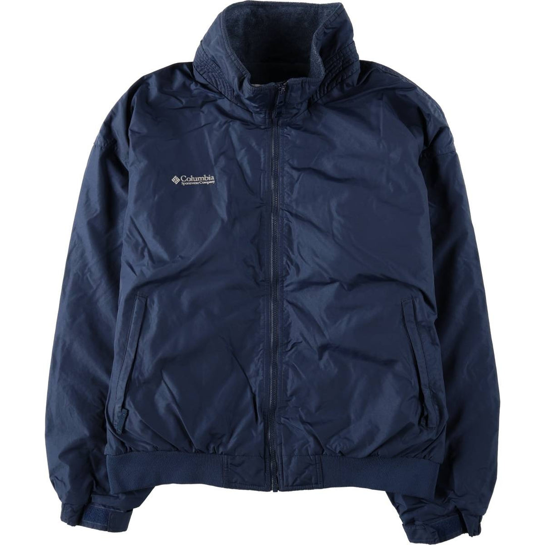 00'S Columbia padded jacket, puffer jacket, men's XL size Nylon navy blue type Vintage Second Hand