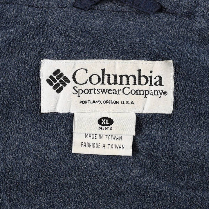 00'S Columbia padded jacket, puffer jacket, men's XL size Nylon navy blue type Vintage Second Hand