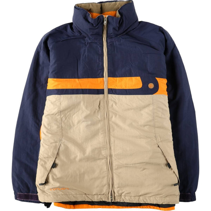 90s-00'S Columbia Convert padded puffer jacket, men's size XL. Nylon navy blue type Vintage Second Hand