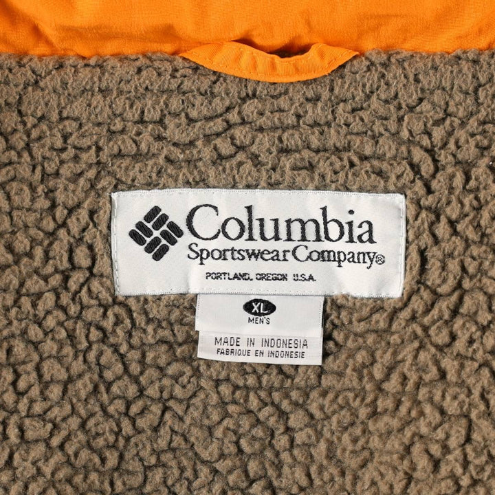 90s-00'S Columbia Convert padded puffer jacket, men's size XL. Nylon navy blue type Vintage Second Hand