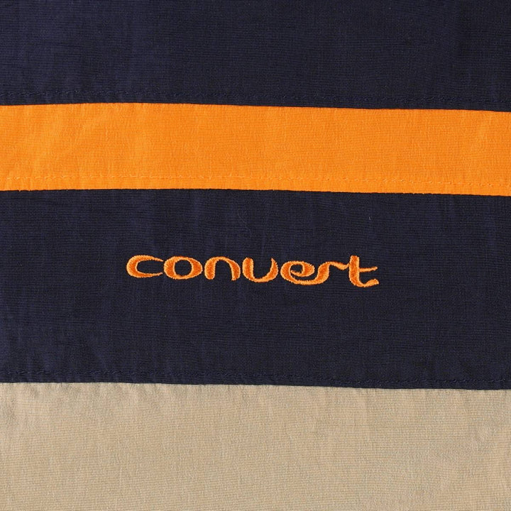 90s-00'S Columbia Convert padded puffer jacket, men's size XL. Nylon navy blue type Vintage Second Hand