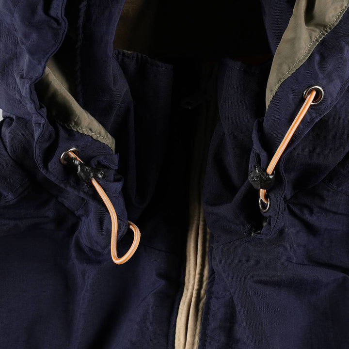 90s-00'S Columbia Convert padded puffer jacket, men's size XL. Nylon navy blue type Vintage Second Hand