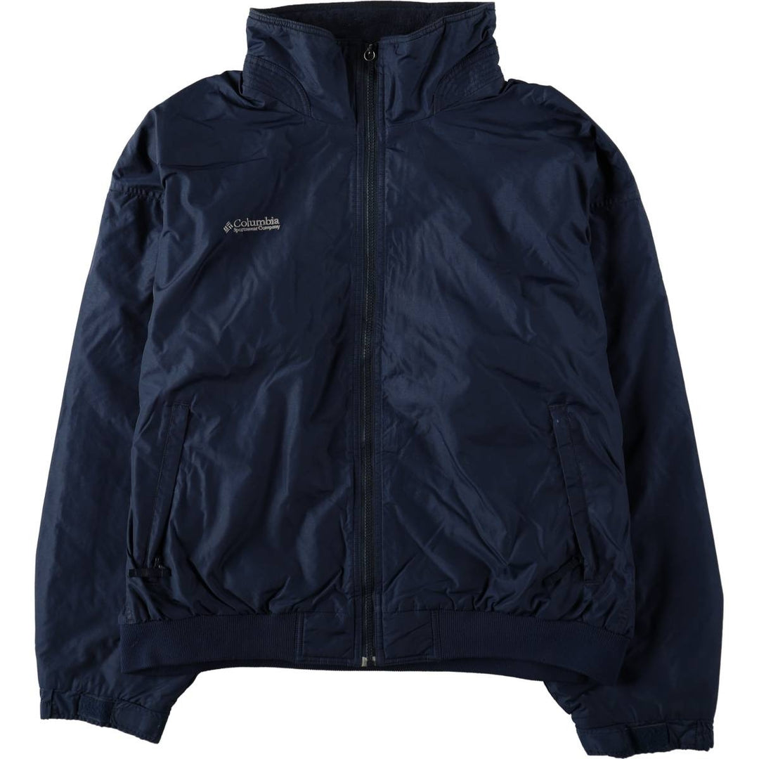90s-00'S Columbia Men's XL Padded Puffer Jacket Nylon navy blue type Vintage Second Hand
